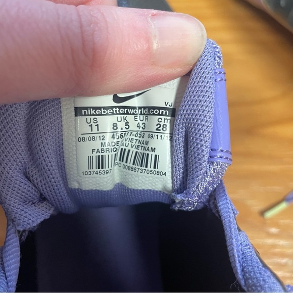 Nike Zoom Rival Sprint Racing Track Shoes Womens size 11 black purple - Picture 11 of 11